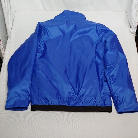 Nike Vintage Blue Black Down Filled Bomber Light Puffer Jacket M 8 10 Sample 06 - Picture 2 of 10